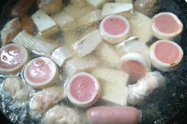丸子豆腐青菜汤的做法图解4