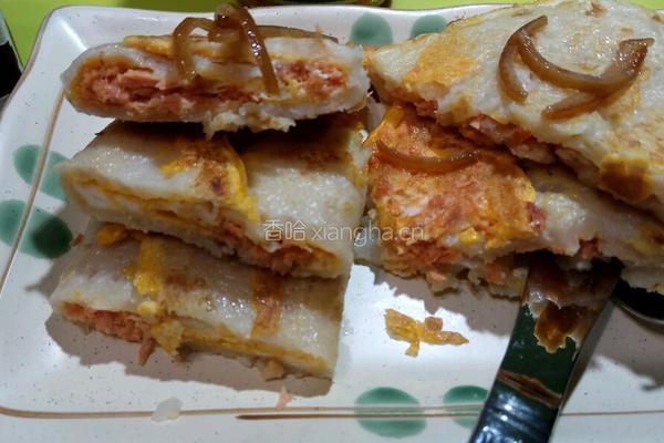三文魚蛋煎餅的做法图解6