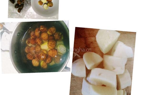 栗子土豆烧排骨的做法图解1
