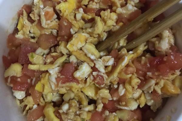 西红柿鸡蛋馅抱蛋煎饺的做法图解4