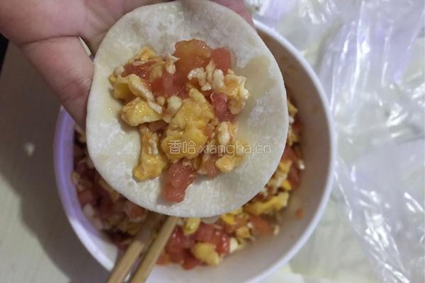 西红柿鸡蛋馅抱蛋煎饺的做法图解5