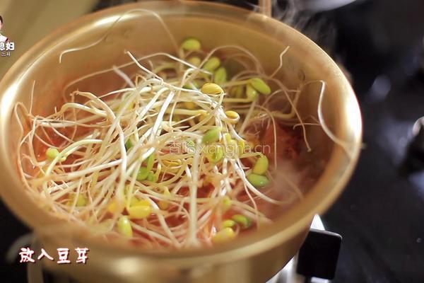 韩式辣白菜豆芽汤的做法图解9