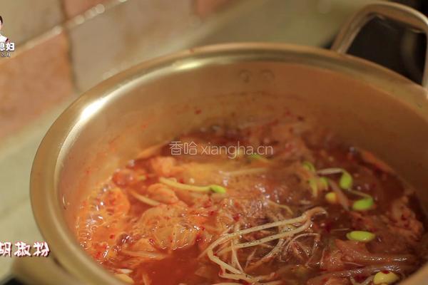 韩式辣白菜豆芽汤的做法图解13