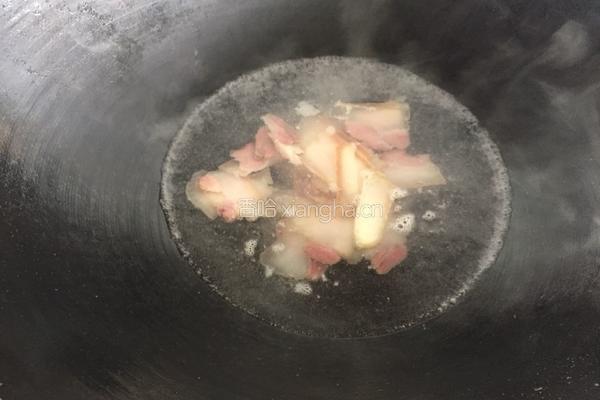 年糕腊肉的做法图解2