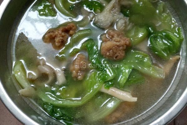 平菇酥肉汤的做法图解6