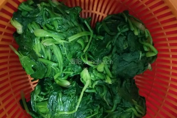 香煎菠菜饼的做法图解2