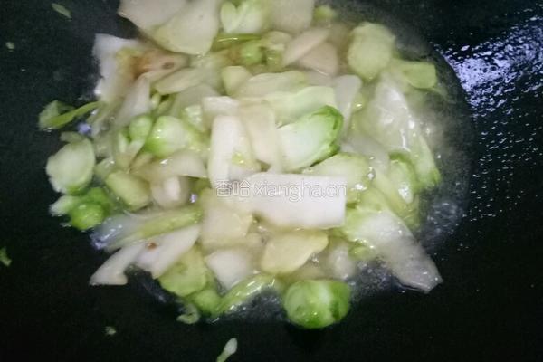 素炒儿菜的做法图解4