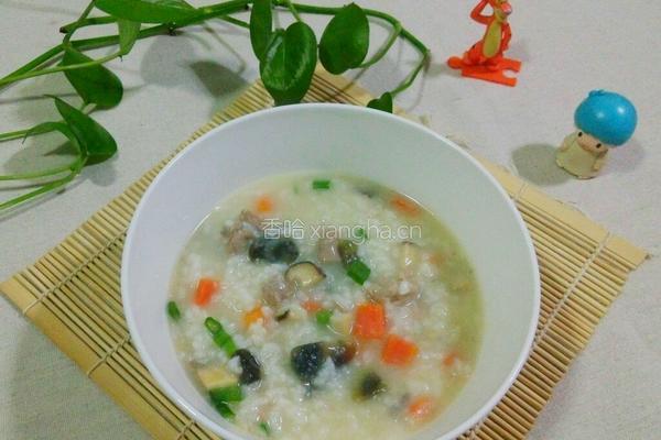 皮蛋瘦肉粥的做法图解14