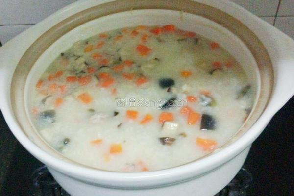 皮蛋瘦肉粥的做法图解12