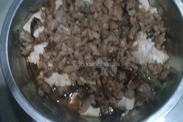 肉沫蒸豆腐的做法图解3