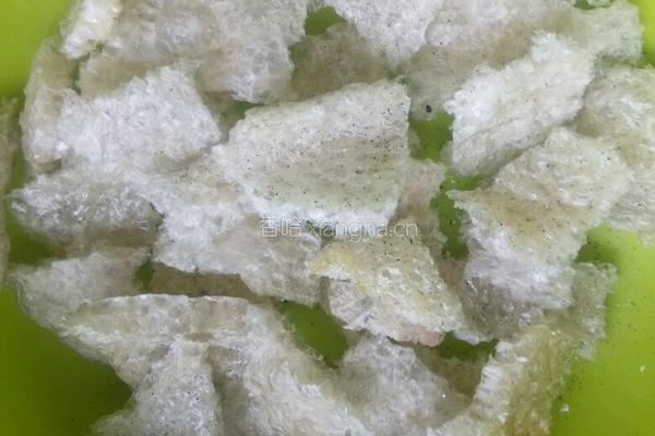 爆沙猪皮干（浮皮）的做法图解1