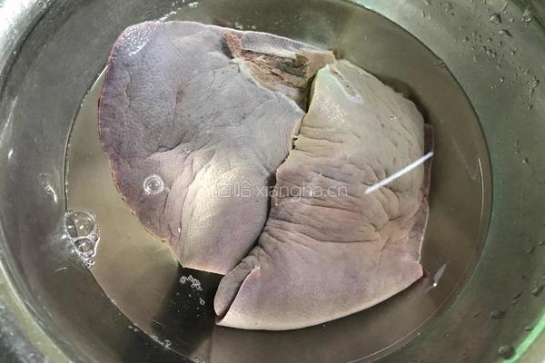 白切猪肝的做法图解2