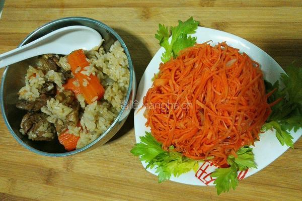 羊排胡萝卜抓饭的做法图解9
