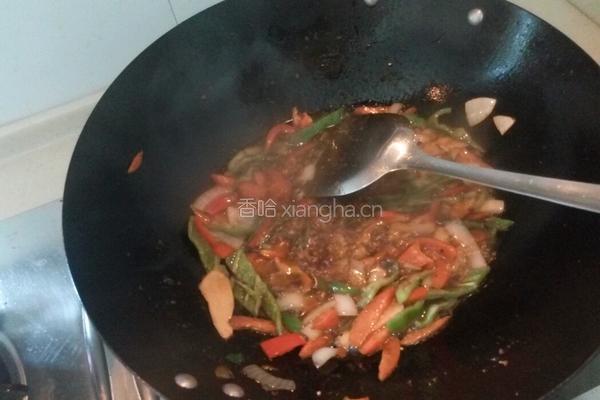 双椒鸭肠的做法图解6