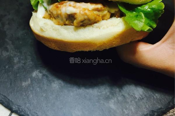 鸡肉汉堡的做法图解12