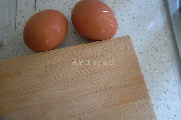 油菜鸡蛋面的做法图解3