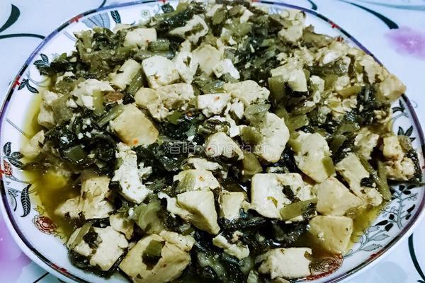 雪里红炖豆腐的做法图解6