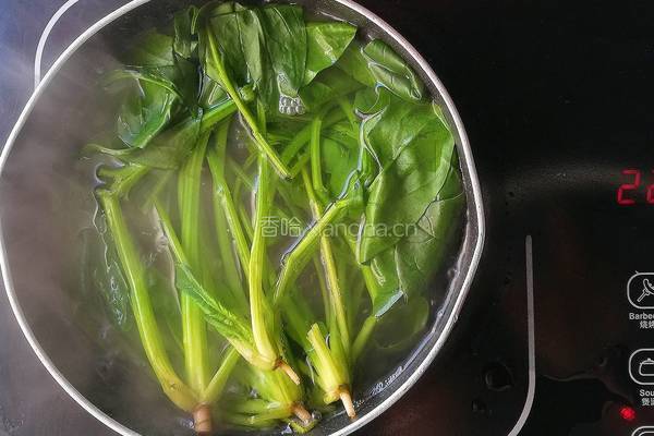 补铁食谱菠菜煎饼的做法图解3