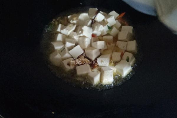 蒜苗焖豆腐的做法图解5
