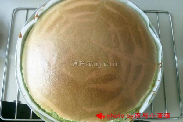 青汁斑马纹蛋糕的做法图解11