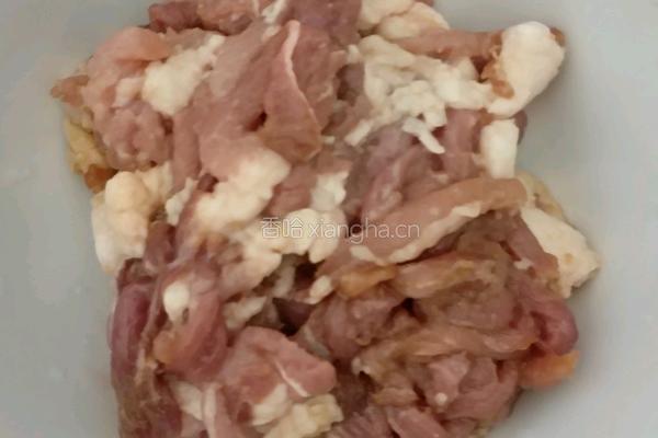 香菜肉丝的做法图解1