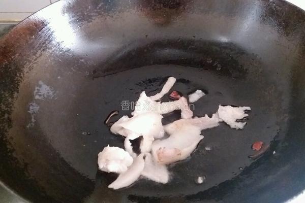 猪肉炒黄豆芽的做法图解4