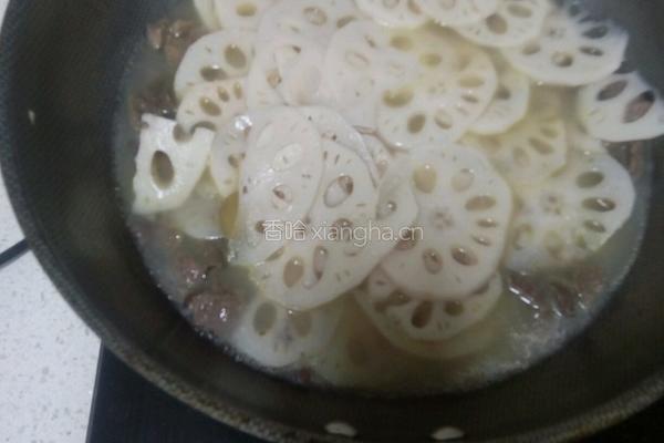 红豆莲藕炖牛肉的做法图解9