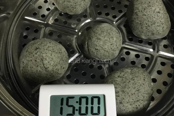 黑芝麻馒头的做法图解13