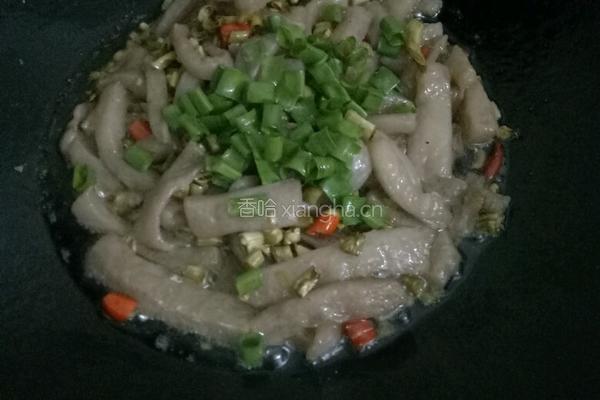 酸豆角焖魔芋的做法图解7