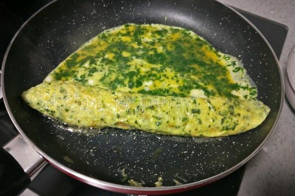 菠菜厚蛋烧的做法图解9