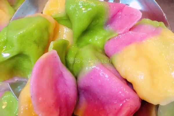 三色饺子的做法图解12