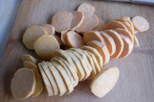 芝心红薯饼的做法图解1