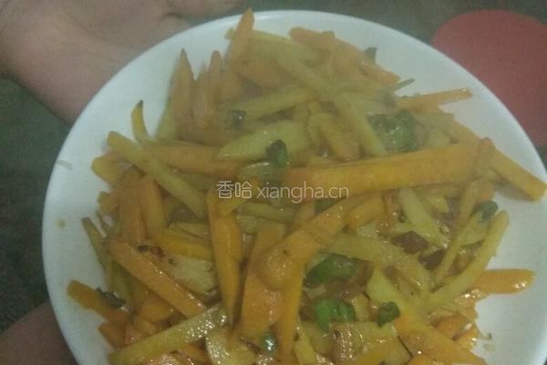 炒番薯条的做法图解7