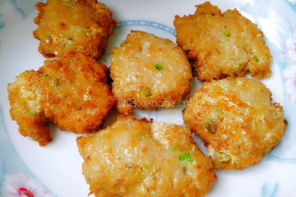 香葱奎龙鱼肉饼的做法图解5