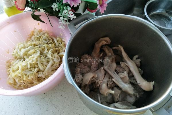 东北大鹅顿酸菜的做法图解4