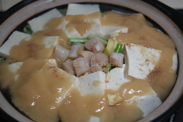 瑶柱沁白菜豆腐的做法图解8