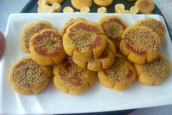 奶香豆沙南瓜饼的做法图解13