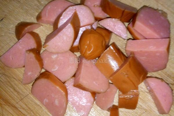 鸡蛋火腿炒豆芽的做法图解3