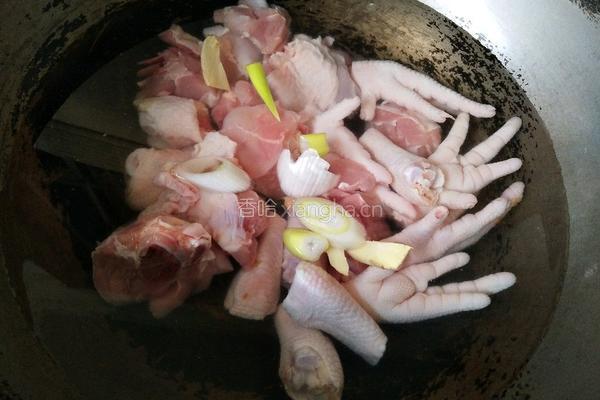 红烧二鸡肉的做法图解3