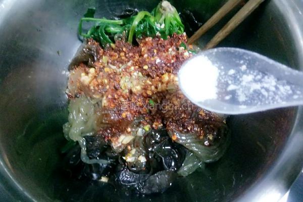 凉拌菠菜粉条黑木耳的做法图解15