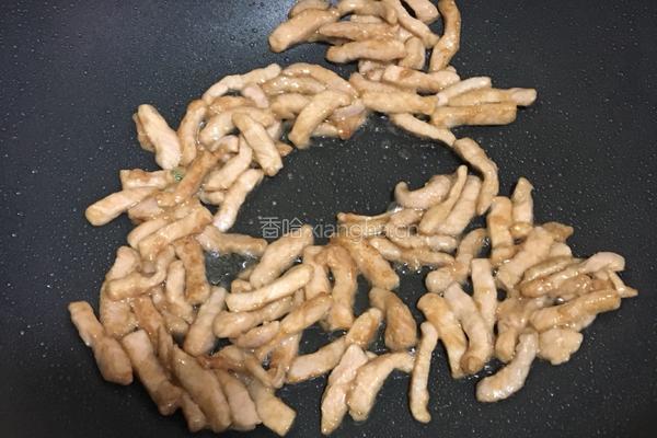 辣炒芹菜肉丝的做法图解3