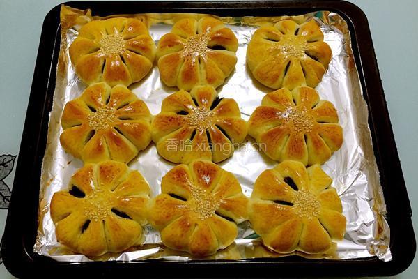 豆沙花式面包的做法图解22