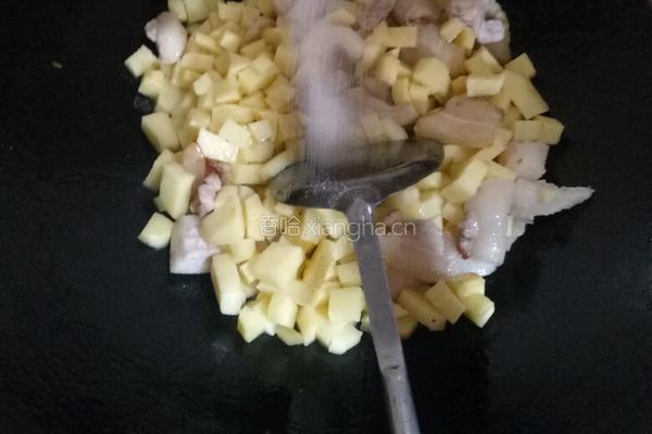 土豆猪肉闷饭的做法图解8