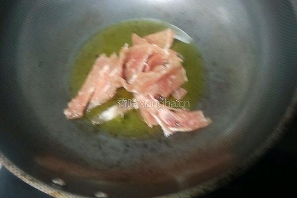 莴笋炒肉的做法图解3