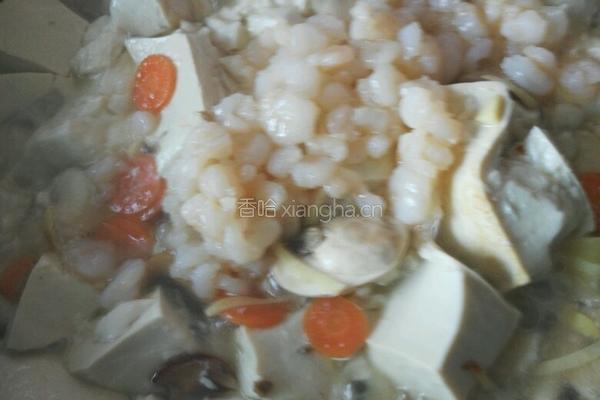 虾仁炒豆腐的做法图解7
