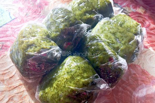 桂花艾草青团的做法图解6