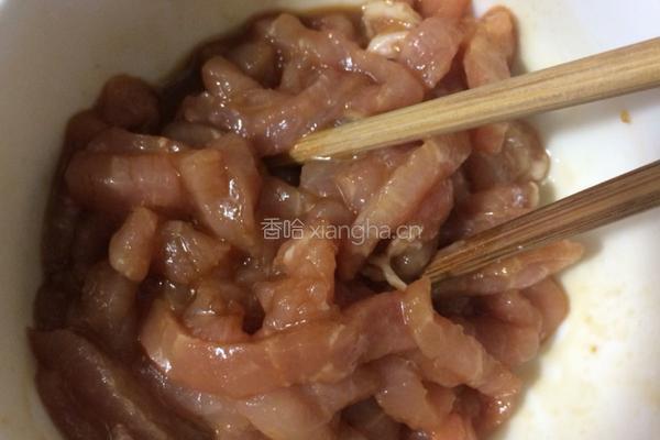 西兰花炒肉的做法图解4
