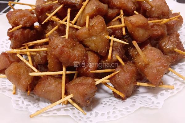 牙签肉的做法图解1