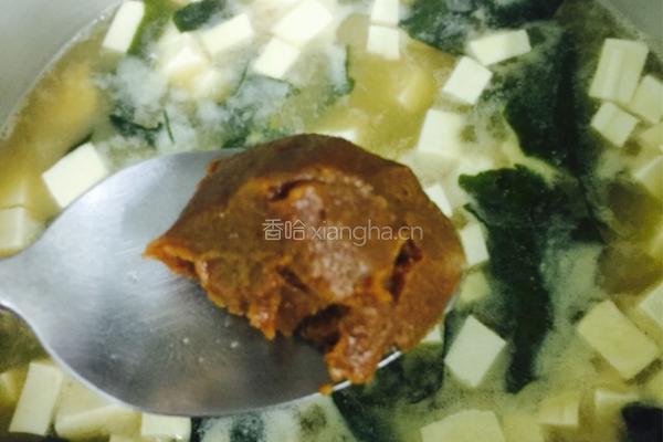 日本味增汤的做法图解4