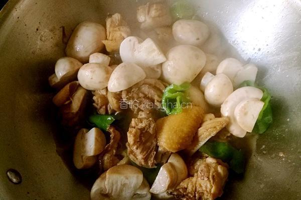 小鸡烧蘑菇的做法图解3